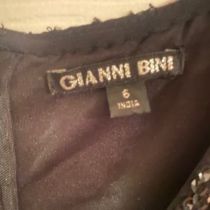 Gianni Bini cold shoulder black cocktail dress